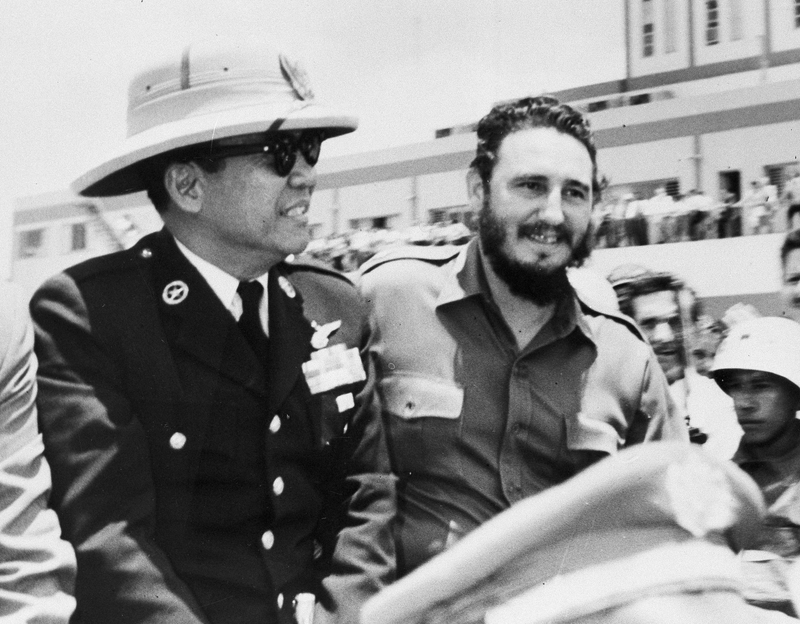 Sukarno con Castro en 1960. AP